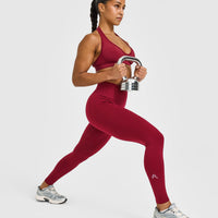 Effortless Seamless Leggings | Claret Red