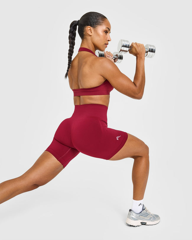 Effortless Seamless Shorts | Claret Red