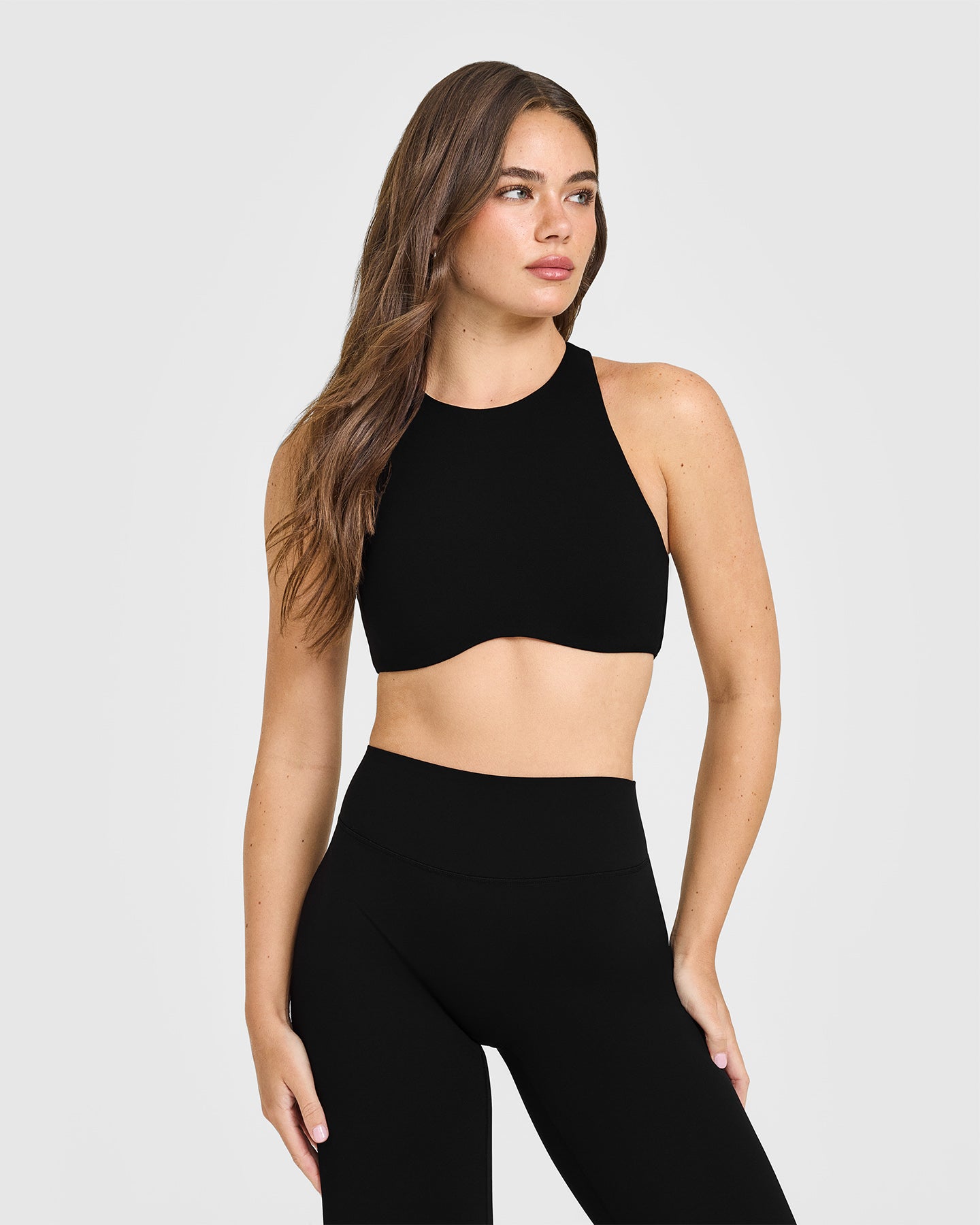 SoftMotion™ High Neck Sports Bra | Black