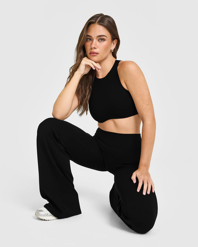 SoftMotion™ High Neck Sports Bra | Black