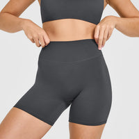 SoftMotion™ High Waisted Shorts 6" | Coal