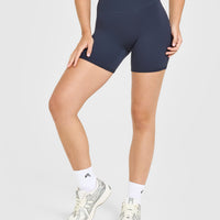 SoftMotion™ High Waisted Shorts 6" | True Blue