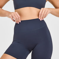 SoftMotion™ High Waisted Shorts 6" | True Blue