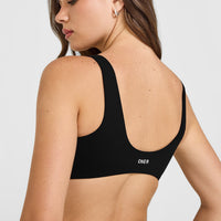SoftMotion™ Scoop Back Bralette | Black