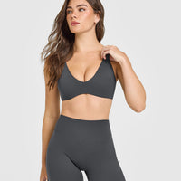 SoftMotion™ Scoop Back Bralette | Coal