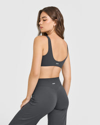 SoftMotion™ Scoop Back Bralette | Coal