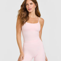 SoftMotion™ Strappy Mid Vest with Built in Bra Shelf | Ballet Pink