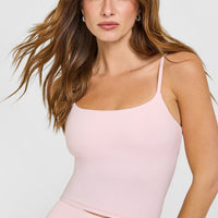 SoftMotion™ Strappy Mid Vest with Built in Bra Shelf | Ballet Pink