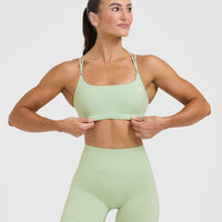 Everyday Cross Over Bralette | Mint Green