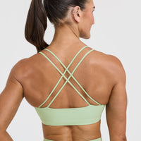 Everyday Cross Over Bralette | Mint Green