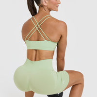 Everyday Cross Over Bralette | Mint Green