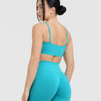 Everyday Bandeau Bralette | Aqua Blue