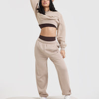 Foundations Crop Sweatshirt | Mushroom Brown