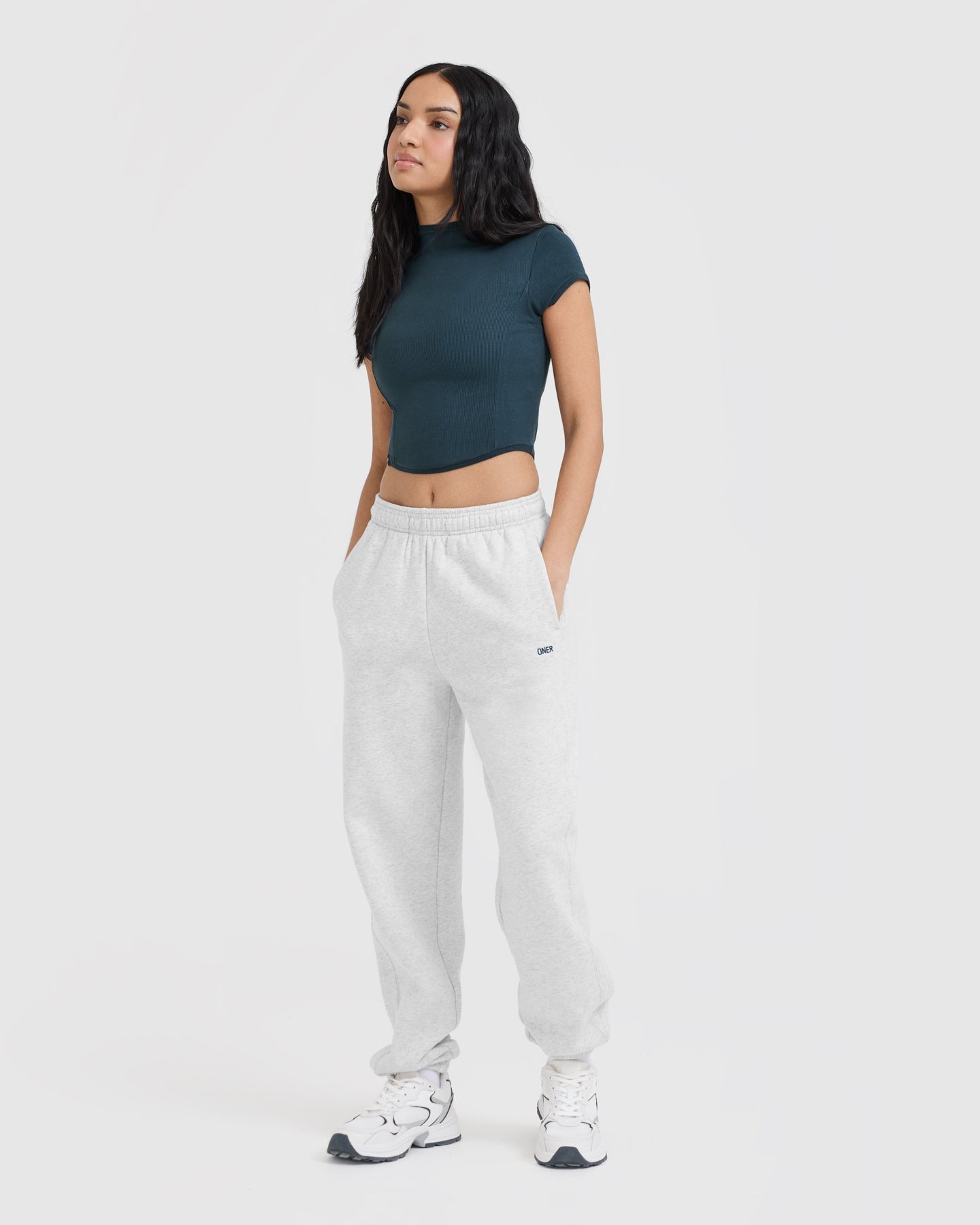 Foundations Jogger | Light Grey Marl
