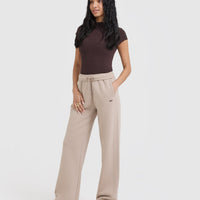 Foundations Straight Leg Joggers | Mushroom Brown