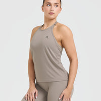 Go To High Neck Loose Crop Vest | Minky