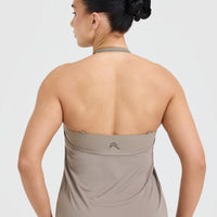 Go To High Neck Loose Crop Vest | Minky