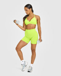Effortless Seamless Shorts | Charged Lime Green