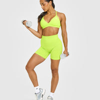 Effortless Seamless Shorts | Charged Lime Green