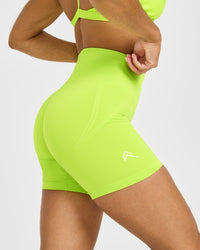 Effortless Seamless Shorts | Charged Lime Green