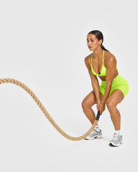 Effortless Seamless Shorts | Charged Lime Green