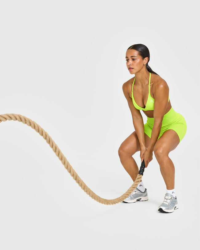 Effortless Seamless Shorts | Charged Lime Green
