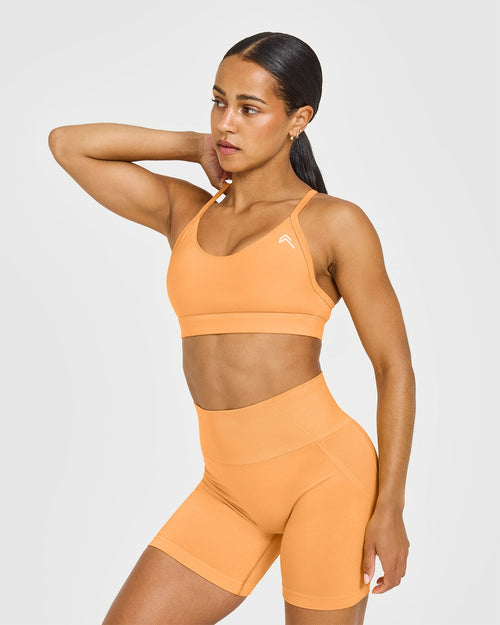 Oner Modal Everyday Sports Bra | Deep Powdered Orange