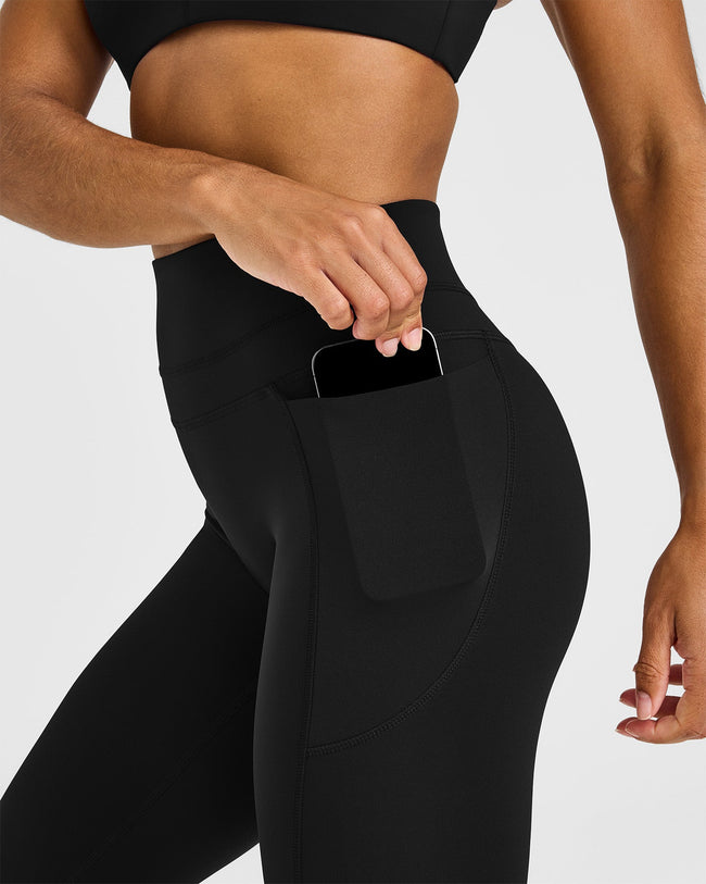 Unified High Waisted Pocket Leggings | Black