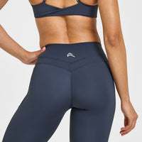 Unified High Waisted Pocket Leggings | True Blue