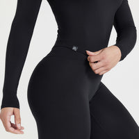 Mellow™ Soft Mid Long Sleeve Top | Black