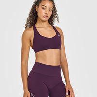 EasyLift™ Cross Back Sports Bra | Blackberry Purple