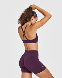 EasyLift™ Cross Back Sports Bra | Blackberry Purple
