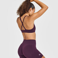 EasyLift™ Cross Back Sports Bra | Blackberry Purple