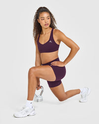 EasyLift™ Cross Back Sports Bra | Blackberry Purple