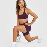 EasyLift™ Cross Back Sports Bra | Blackberry Purple