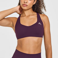 EasyLift™ Cross Back Sports Bra | Blackberry Purple