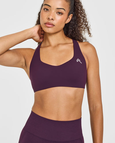EasyLift™ Cross Back Sports Bra | Blackberry Purple
