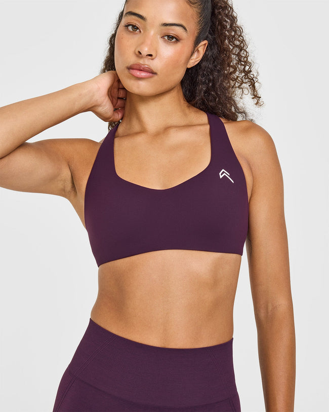 EasyLift™ Cross Back Sports Bra | Blackberry Purple