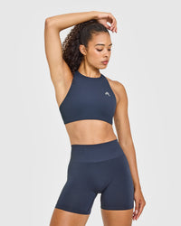 EasyLift™ High Neck Sports Bra | True Blue