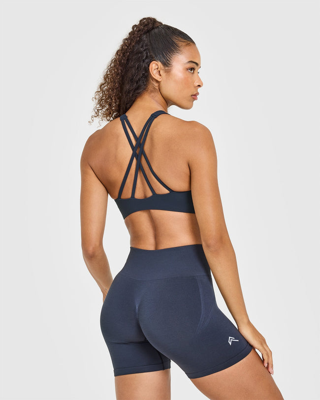 EasyLift™ High Neck Sports Bra | True Blue