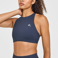 EasyLift™ High Neck Sports Bra | True Blue