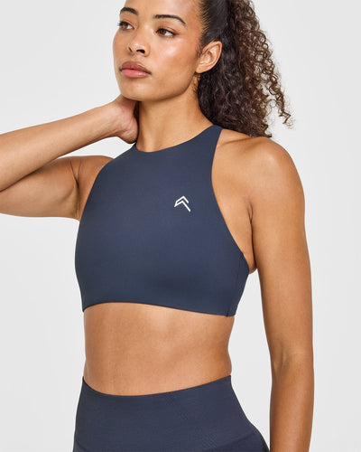 EasyLift™ High Neck Sports Bra | True Blue