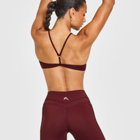 EasyLift™ Ultra Minimal Bralette with White Logo | Rosewood