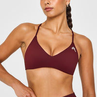 EasyLift™ Ultra Minimal Bralette with White Logo | Rosewood