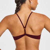 EasyLift™ Ultra Minimal Bralette with White Logo | Rosewood