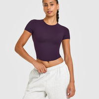 Mellow™ Soft Mid Short Sleeve T-Shirt | Blackberry Purple