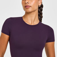 Mellow™ Soft Mid Short Sleeve T-Shirt | Blackberry Purple