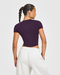 Mellow™ Soft Mid Short Sleeve T-Shirt | Blackberry Purple