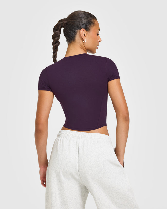 Mellow™ Soft Mid Short Sleeve T-Shirt | Blackberry Purple