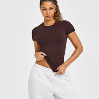 Mellow™ Soft Short Sleeve T-Shirt | Plum Brown